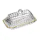 Manteigueira Wolff Imperatriz Cristal com Fio de Ouro Elegância Mesa em oferta