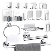 Imagem da promoção Kit Acessórios Para Banheiro Cabide Toalheiros Papeleira 15 Peças