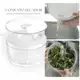 Secador de Salada 5,5l Centrifuga com Tampa de Acrílico Manual Giratório Organizador de Geladeira Ou em oferta