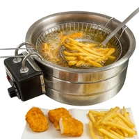 Imagem da promoção Fritadeira Elétrica em inox tacho 5 litros profissional em inox souzza shop para fritura de pastel b