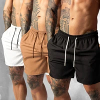 Imagem da promoção Kit 3 Shorts de Tactel Com Elastano Masculino Básico Liso Moda Praia