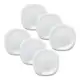 Jogo Pratos De Sobremesa Quadrados Opaline Branco 20cm em oferta