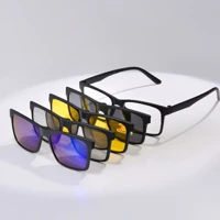 Imagem da promoção Óculos Armação Clip On Para Grau 5 em 1 Masculino Lentes Polarizadas