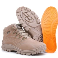 Imagem da promoção Bota Militar Unissex Em Couro Legitimo 970 Cores Trilha Esportes Atacador Sola Borracha