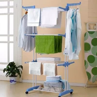 Imagem da promoção Varal De Chão Roupa Calcinha Grade 3 Andares Dobrável Portátil Oliver Home