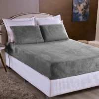 Imagem da promoção Lençol de Plush 3 Peças - Solteiro / Casal Padrão / Queen / King - COM ELÁSTICO A VOLTA TODA