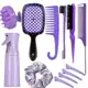 12pcs 4pcs 3pcs Escova Para Cabelos Encaracolados Conjunto De Pente De Rabo De Curvo Ferramentas em oferta