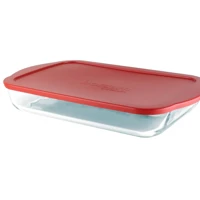 Imagem da promoção Travessa de Vidro com Tampa Retangular (41x6,5x26cm) Pasabahce Borcam