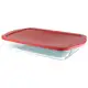 Travessa de Vidro com Tampa Retangular (41x6,5x26cm) Pasabahce Borcam em oferta