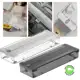 Organizador de Rolos Duplo e Cortador de Plástico Filme Papel Alumínio Manteiga Ou 37cm x 12cm em oferta