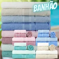 Jogo de Toalhas Banhão 5 Peças Honey - Basic+ em oferta na Submarino
