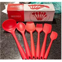 Imagem da promoção Conjunto de Utensílios Casambiente de Silicone - Amo Cozinhar UTSI108 6 Peças