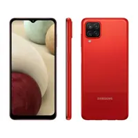 Smartphone Samsung Galaxy A12 64GB Vermelho 4G - Octa-Core 4GB RAM 6,5” Câm. Quádrupla + Selfie 8MP em oferta na Magazine Luiza
