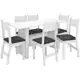 Mesa de Cozinha 6 Cadeiras Retangular Milano - J58050 Poliman Móveis em oferta