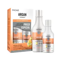 Shampoo e Condicionador Inoar Argan Infusion - Cachos Perfeitos em oferta na Magazine Luiza