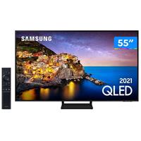 Imagem da promoção Smart TV 55” 4K QLED Samsung 55Q70A Wi-Fi - Som em Movimento Virtual Processador IA HDR