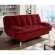 Sofá-Cama Casal 3 Lugares Premium Suede Vermelho - Mobly em oferta