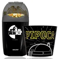 Pipoqueira Elétrica Star Wars Sem Óleo Mallory + Balde de Pipoca Gigante em oferta na Casas Bahia
