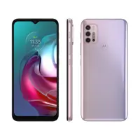 Smartphone Motorola Moto G30 128GB White Lilac 4G - 4GB RAM Tela 6,5” Câm. Quádrupla + Selfie 13MP em oferta na Magazine Luiza