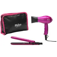 Kit Secador e Chapinha de Viagem - Philco Travel Shine em oferta na Magazine Luiza