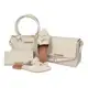 Kit com 2 Bolsas, 1 Carteira e 1 Mule Cor Nude - Tamanho 37/38 - Manuela Marques em oferta