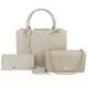 Kit 2 Bolsas Femininas + Carteira Alice Monteiro Lisa Casual em oferta