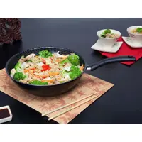 Frigideira Antiaderente Multiflon Alumínio Wok - Daily Preta 28cm em oferta na Magazine Luiza