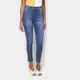 Calça Jeans Skinny Ecxo Básica Cintura Média Feminina em oferta