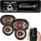 Kit Som Carro Rádio Mp3 Bluetooth Usb + Auto Falante 6 + 6x9 - BRAVOX em oferta