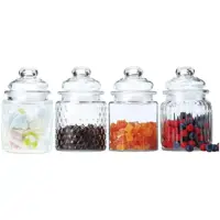 Jogo com 4 potes para mantimento cozinha herméticos de vidro - Casa Ambiente em oferta na Magazine Luiza