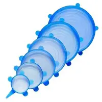 Kit 6 Tampas Silicone Universal Pote Panela Pote Forma Reutilizável Elástico - Thata Esportes em oferta na Magazine Luiza