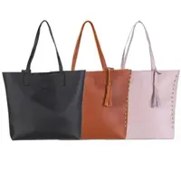 Bolsa Feminina Grande Sacola de lado Reforçada em Couro - BearStore em oferta na Shopee