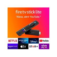 Imagem da promoção Fire Tv Stick Lite (2ª Geração), com Controle Remoto por Voz com Alexa - Amazon