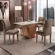 Conjunto Sala de Jantar Mesa Tampo de Vidro 4 Cadeiras Espanha Yescasa em oferta