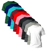 Imagem da promoção Kit 5 Camisetas Básicas Masculina 100% Poliéster Cores Sortidas - Abafarto