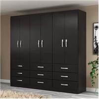 Imagem da promoção Guarda-Roupa Casal Bergamo 6 Portas 9 Gavetas Evidencia Móveis