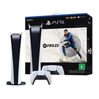 Imagem da promoção PlayStation 5 Edição Digital 2022 825GB 1 Controle - Sony com FIFA 23 Lançamento