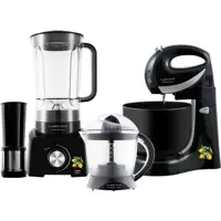 Kit Liquidificador 900w + Batedeira 4l + Espremedor 1,5l Lemon Black Classic Home - 127v em oferta na Submarino
