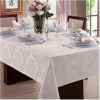 Imagem da promoção Toalha Mesa Sala Jantar Retangular Jacquard Pérola 4 Lugares - CASAMAX