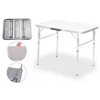 Mesa Dobrável de Alumínio com Tampo de MDF 90 x 60 CM - Palisad em oferta na Magazine Luiza