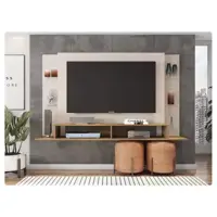 Painel Para TV Até 55 Polegadas Elite Marrom Caemmun em oferta na Magazine Luiza