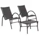  Conjunto de Mesa para Área Externa Ferro - com 2 Cadeiras Famais Elo em oferta