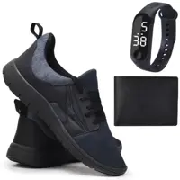 Tênis Fitness Caminhada Macio Confortável Academia + Relogio - Ever Way em oferta na Magazine Luiza