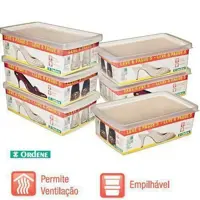 Conjunto De Caixa Para Sapatos Média - Leve 6 Pague 5 - Ordene OR60250 em oferta na Magazine Luiza