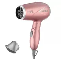 Secador de Cabelo Mondial SC-47-GR Golden Rose - para Viagem Dobrável com Íons Turmalina 1200W em oferta na Magazine Luiza