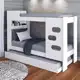 Beliche Floripa com Cama Auxiliar para Colchão 0,88m J&A Branco em oferta