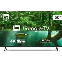 Imagem da promoção Smart TV Philips 50" 4K, Google TV, Comando de Voz, Dolby Vision/Atmos, Bluetooth - 50PUG7408/78