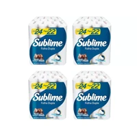 Imagem da promoção Kit Papel Higiênico Folha Dupla Sublime Softys - 4 Pacotes com 24 Unidades Cada = Total 96 unidades