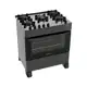 Fogão de Piso Atlas Mônaco Top Glass 5 Bocas Acendimento Automático Preto em oferta