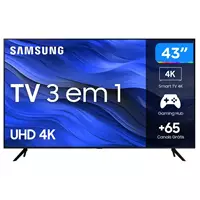 Imagem da promoção Smart TV 43” UHD 4K LED Samsung 43CU7700 - Wi-Fi Bluetooth Alexa 3 HDMI